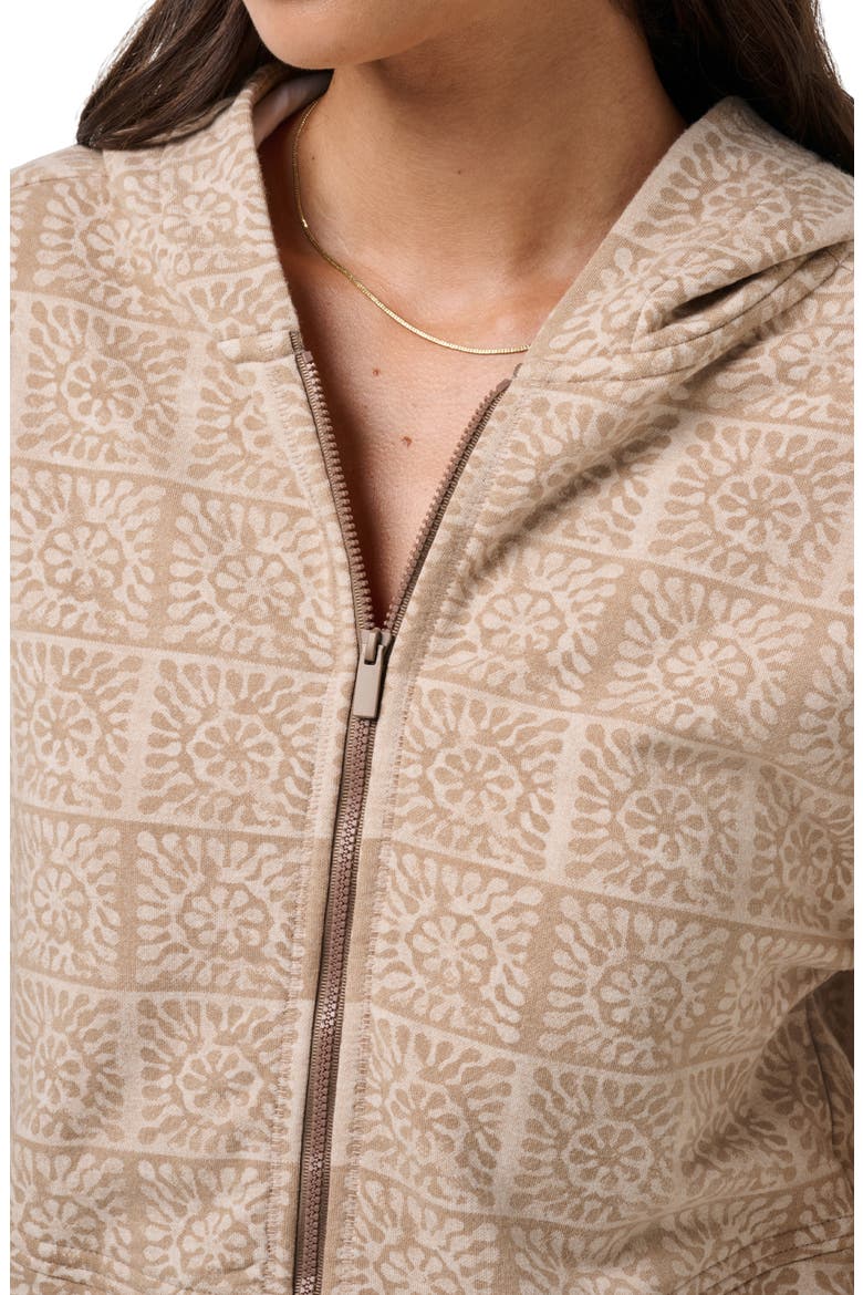 Stellar Cloud Fleece Front Zip Hoodie, Alternate, color, PORTABELLA MULTI