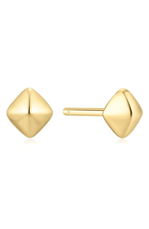 Pyramid Stud Earrings