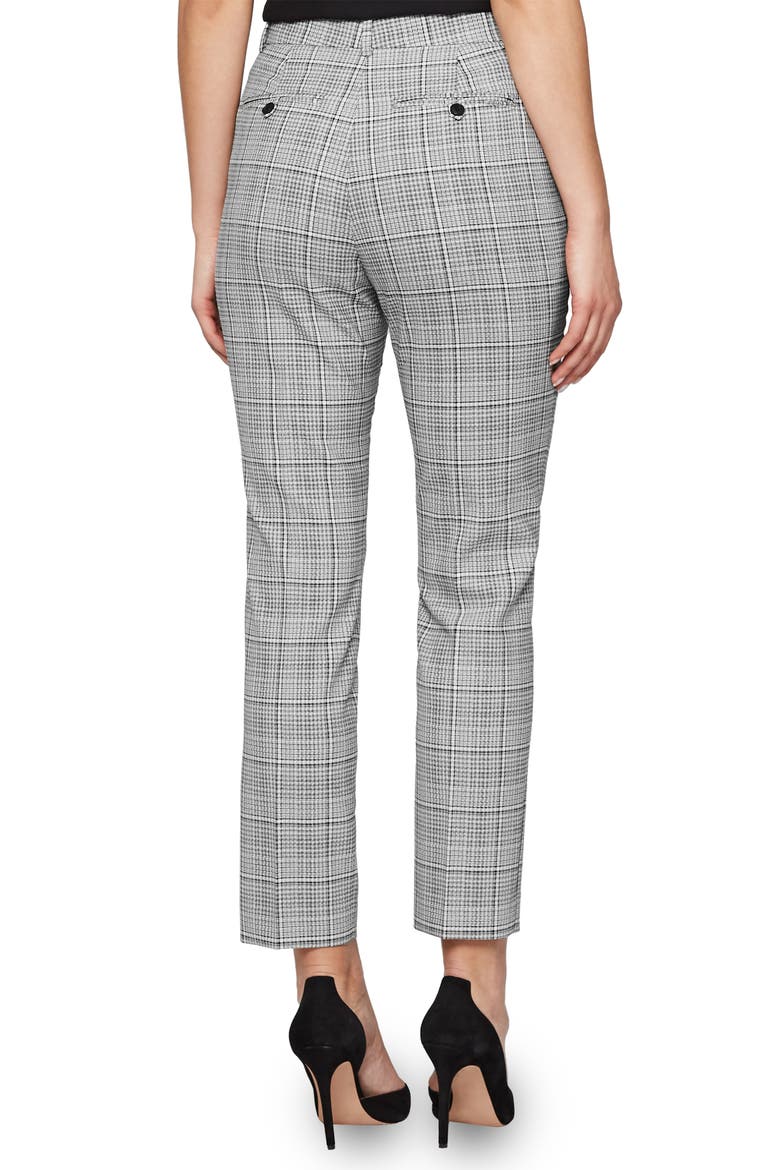 Alenna Ankle Trousers, Alternate, color, BLACK/ WHITE
