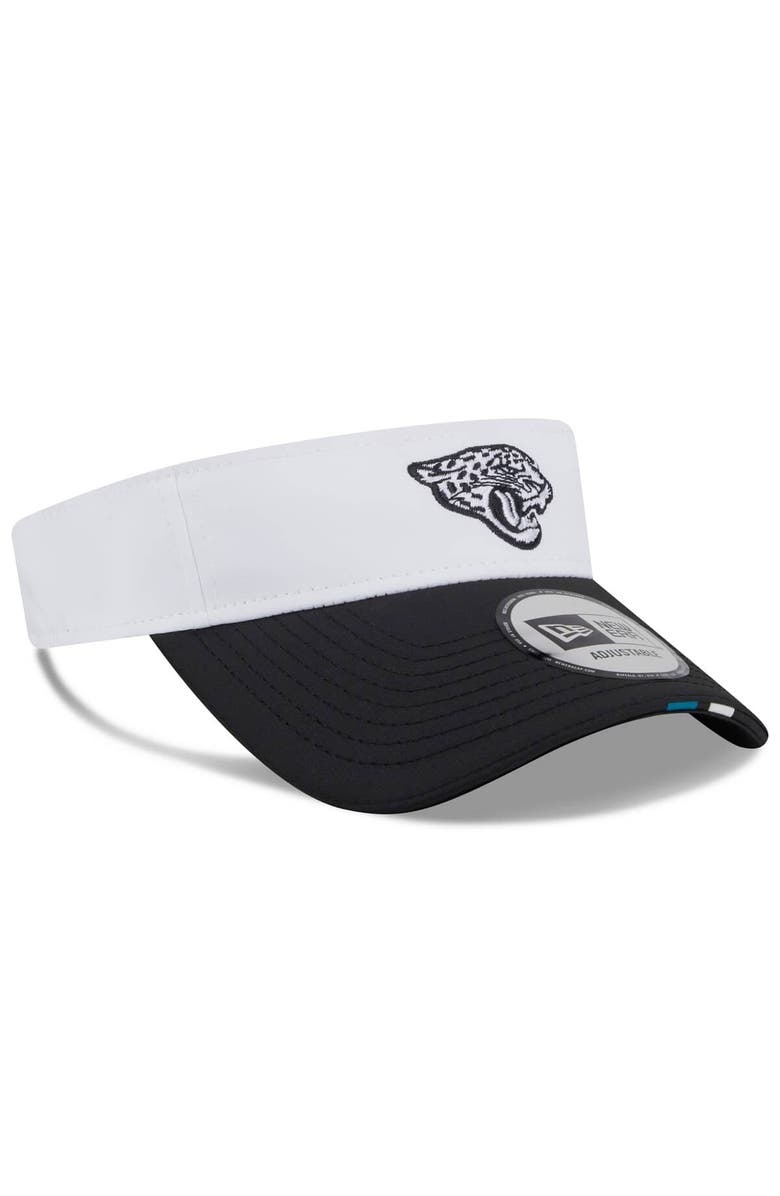 New Era Men's New Era White/Black Jacksonville Jaguars 2025 NFL Training Camp Adjustable Visor, Alternate, color, White
