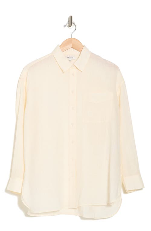 MADEWELL MADEWELL THE OVERSIZED RAMIE BUTTON-UP SHIRT 