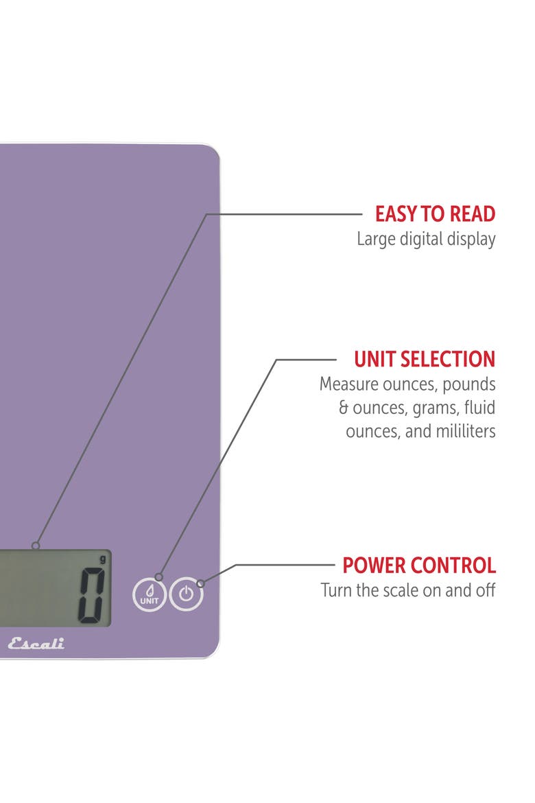 Arti Classic Glass Digital Scale, Alternate, color, Classic Violet
