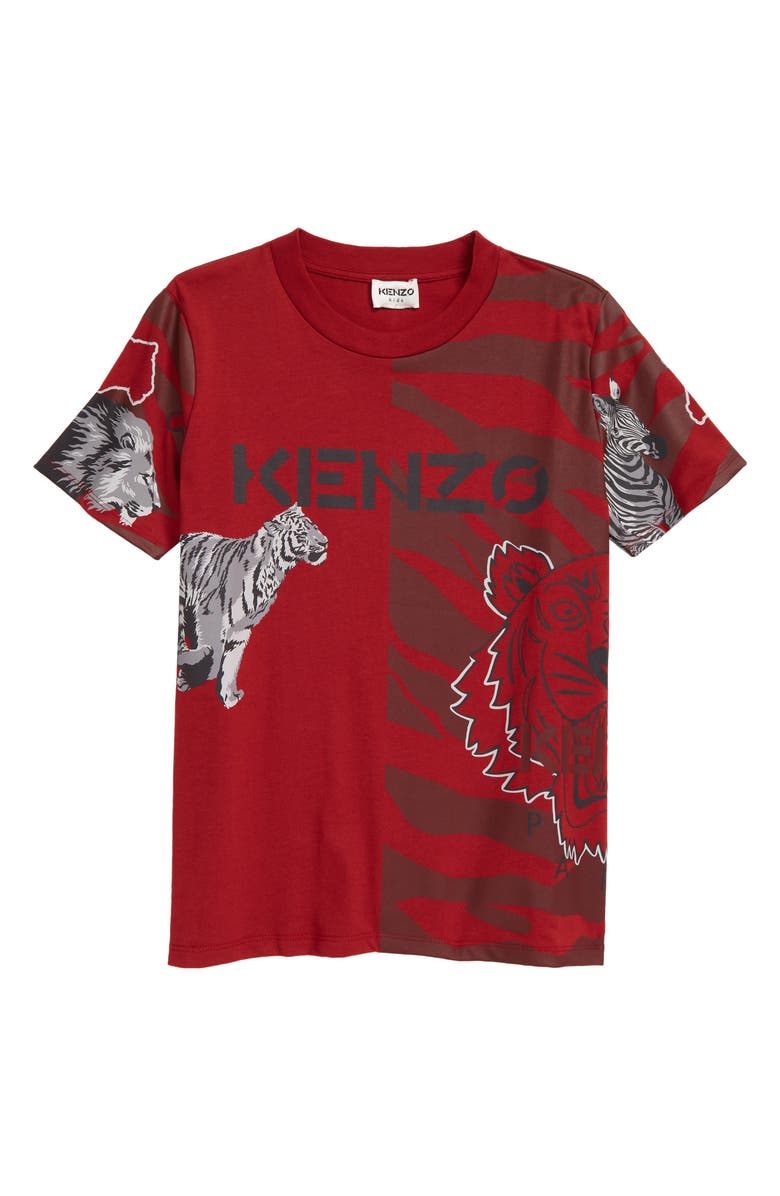 KENZO Kids' Animal Graphic Tee, Main, color, 