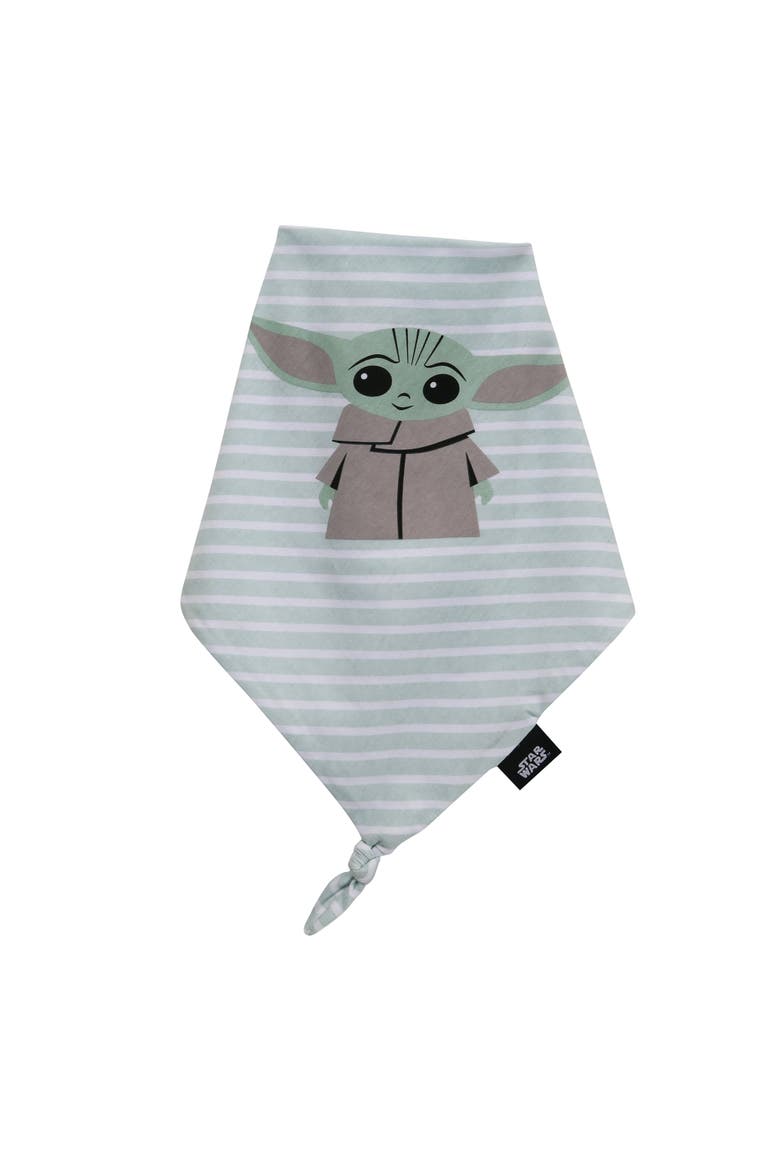 Star Wars Mandalorian Grogu Cotton Jersey Security Blanket/Lovey, Alternate, color, Green