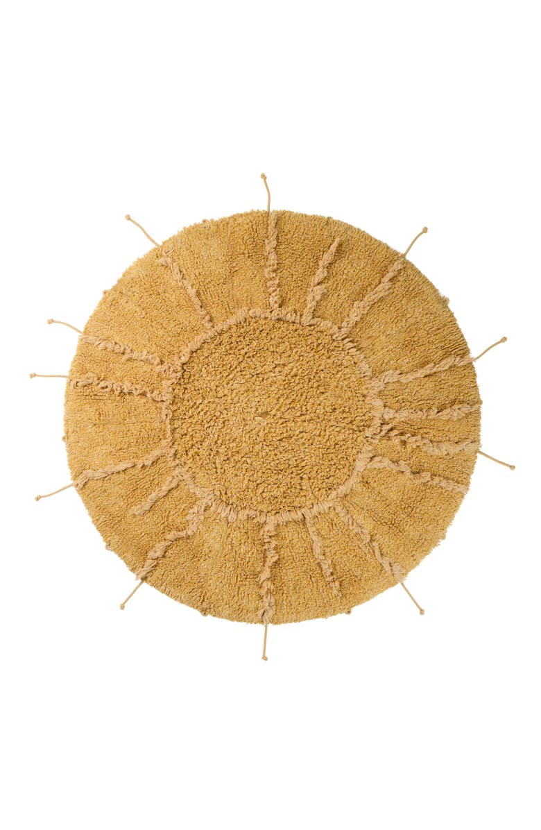 Lorena Canals Moon Multishape Washable Cotton Blend Rug, Main, color, Honey