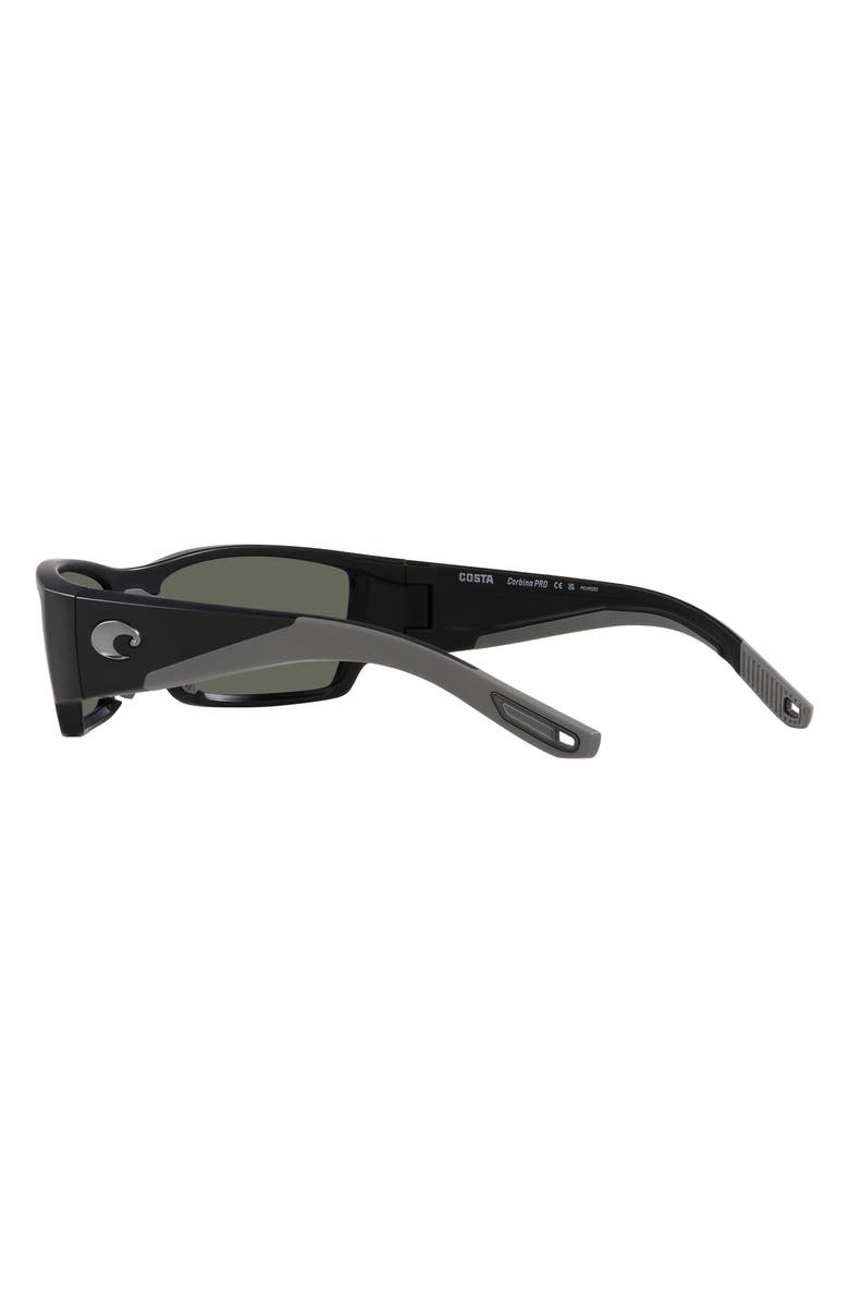 Costa Del Mar Corbina Pro 61mm Rectangular Sunglasses, Alternate, color, Matte Black