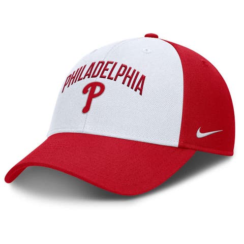 Men's Nike White/Red Philadelphia Phillies Club Performance Adjustable Hat