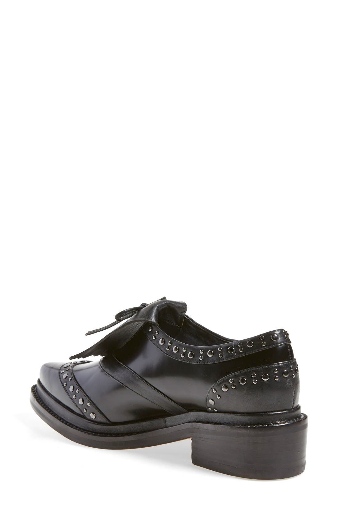 'Hollis' Loafer, Alternate, color, BLACK BOX