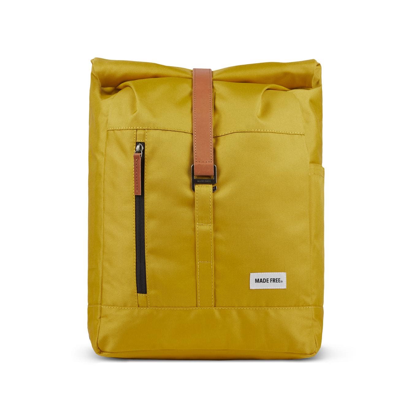 Roll Top Pack Backpack, Main, color, Mustard