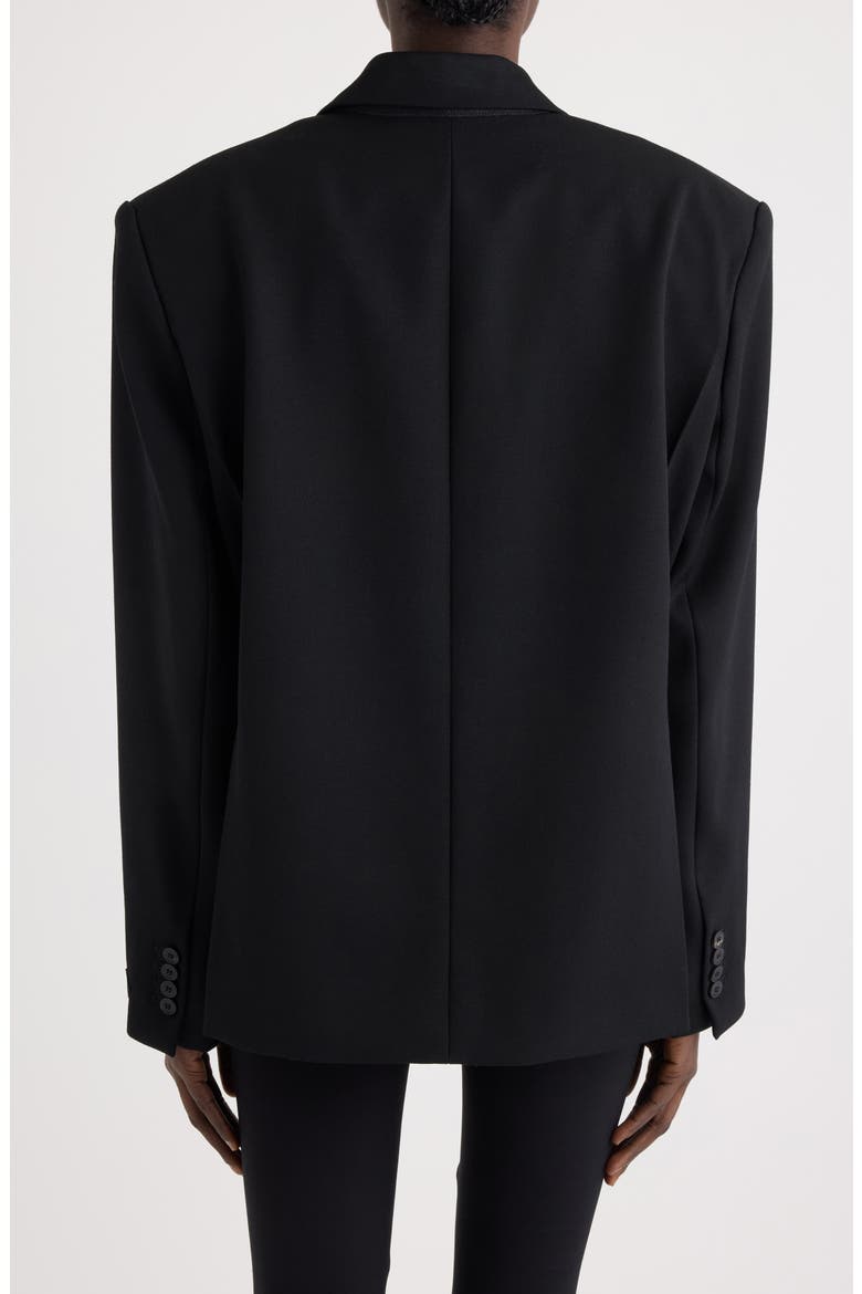 La Veste Carree Virgin Wool Blazer, Alternate, color, BLACK