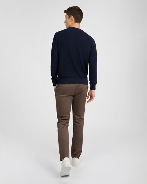 Onia Pique Crewneck Sweater Midnight In Blue