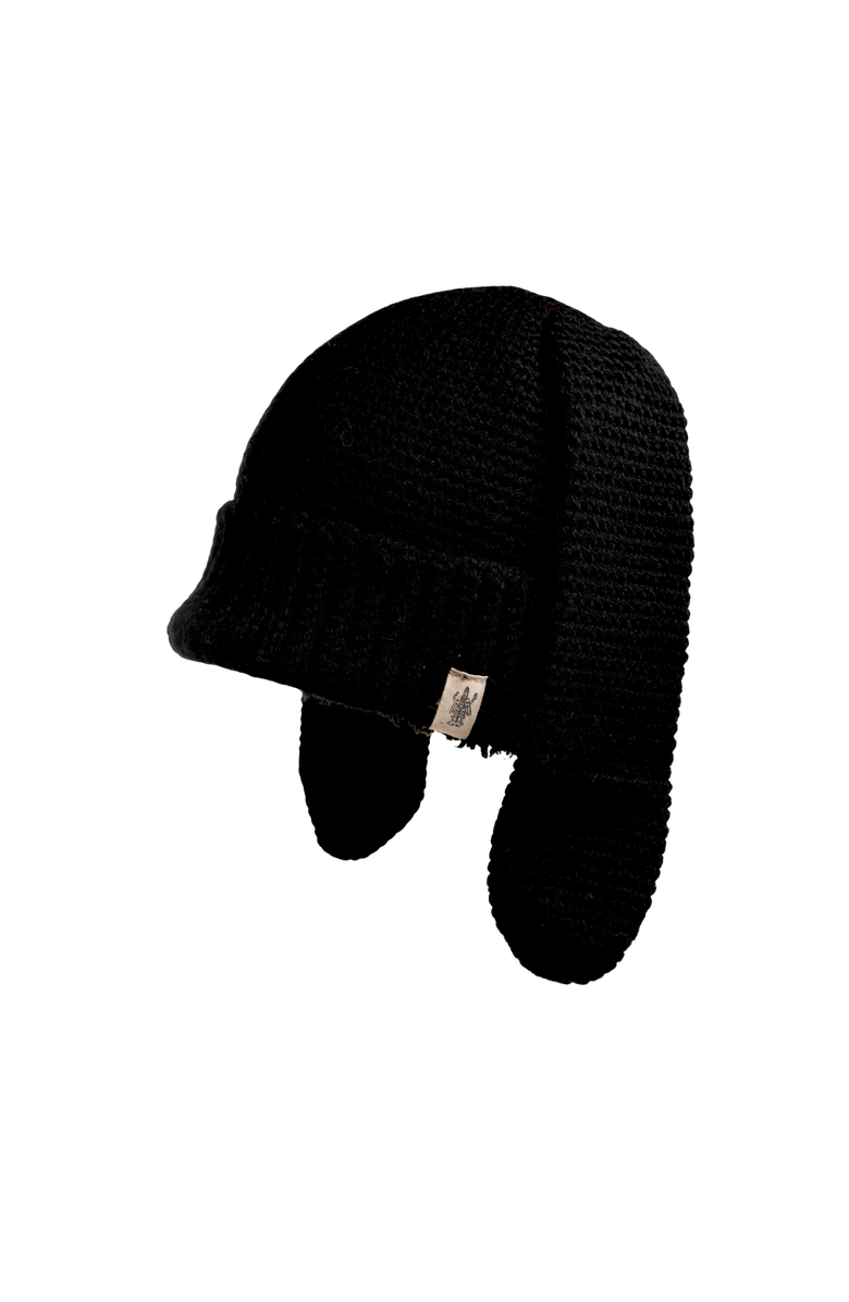 Nirvanna Designs Rib EarPup Hat, Main, color, Black