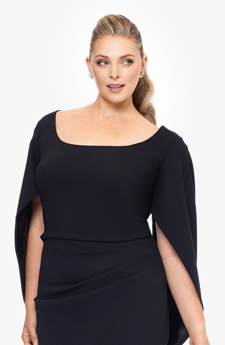Betsy & Adam Capelet Sheath Cocktail Dress, Alternate, color, 