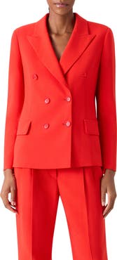 Akris Azalea Wool Double Breasted Jacket