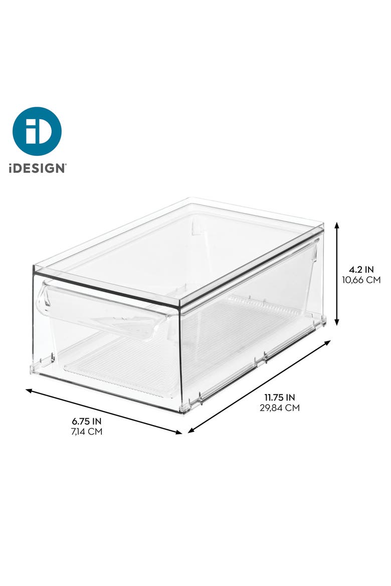 Stackable Storage Drawer for Fridge, Pantry, or Under Kitchen Sink - Clear, Alternate, color, Clear