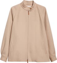 Lafayette 148 New York Oversize Camel Hair Bomber Jacket