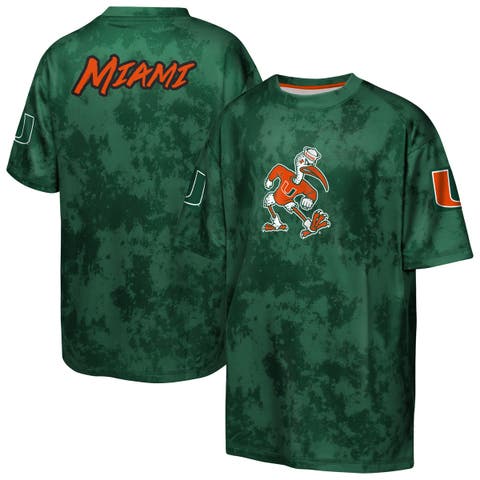 Youth Outerstuff  Green Miami Hurricanes Off-Side Sublimated T-Shirt