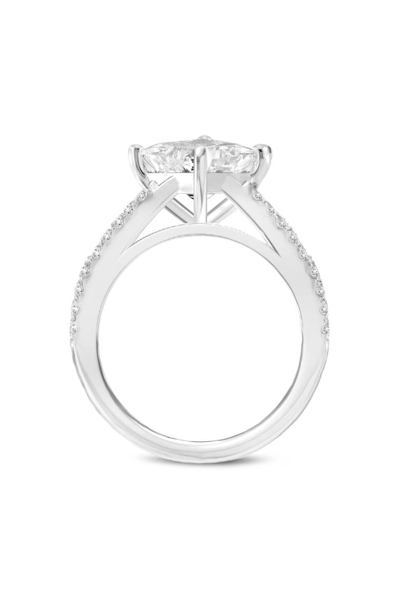 Silvia 14K White Gold Princess Cut Lab Grown Diamond Engagement Ring - 2.6 Ct, Alternate, color, 14K White Gold
