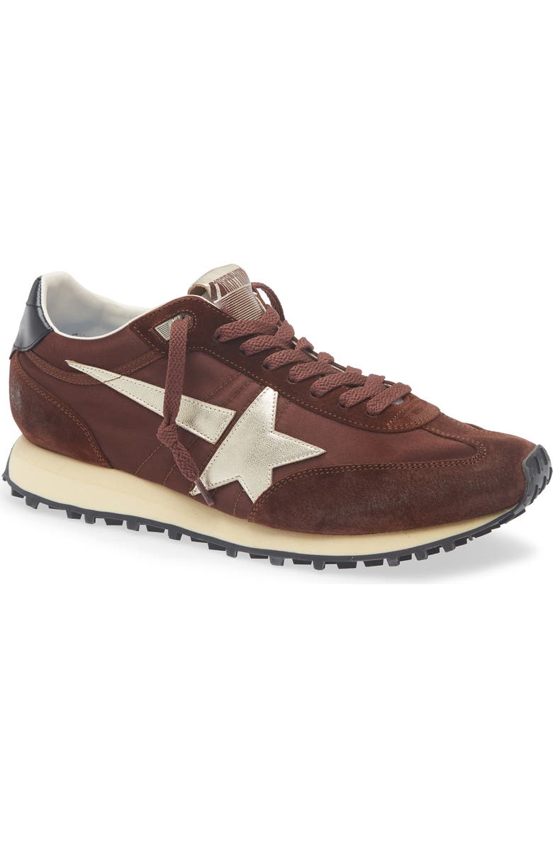 Golden Goose Running Marathon Sneaker, Main, color, Brown/Platinum