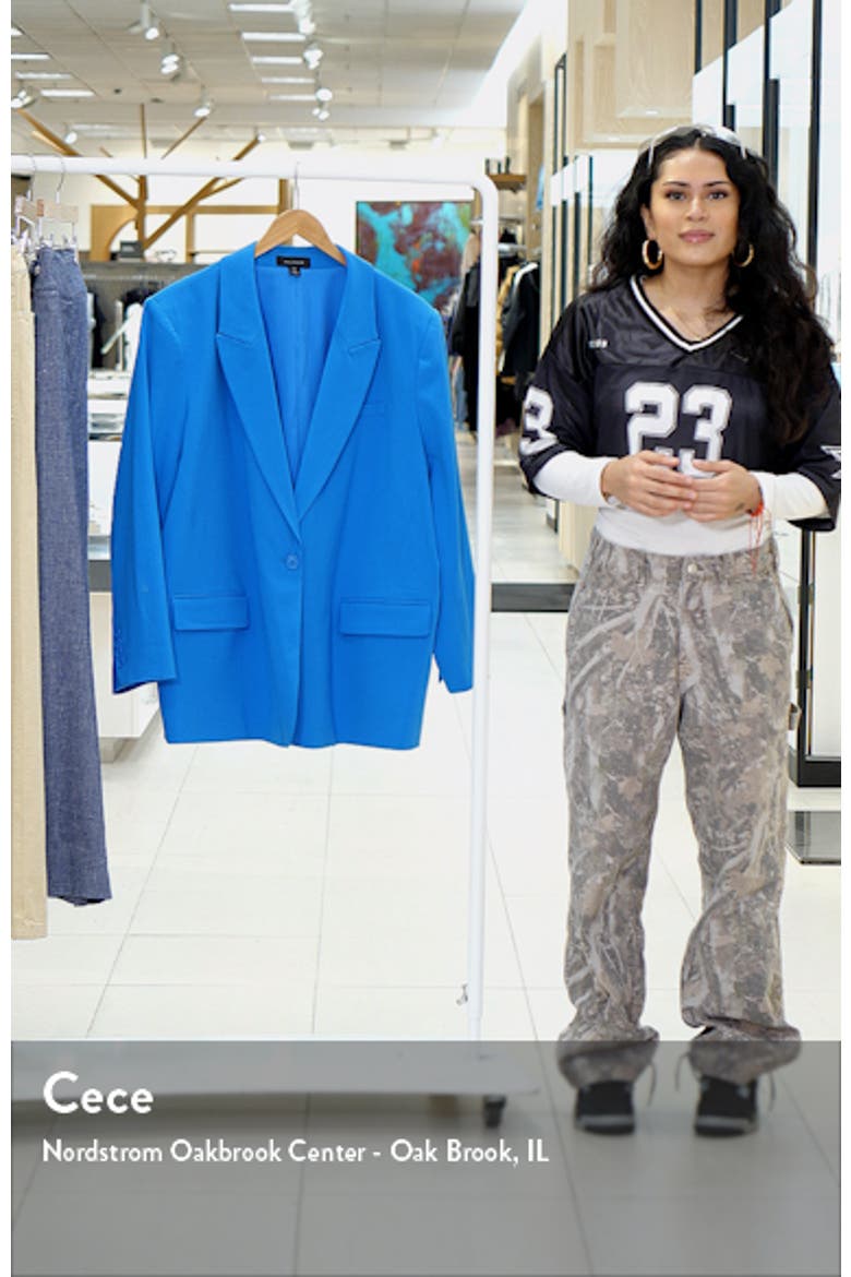 Oversize One-Button Blazer video