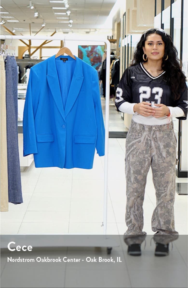 Oversize One-Button Blazer, sales video thumbnail