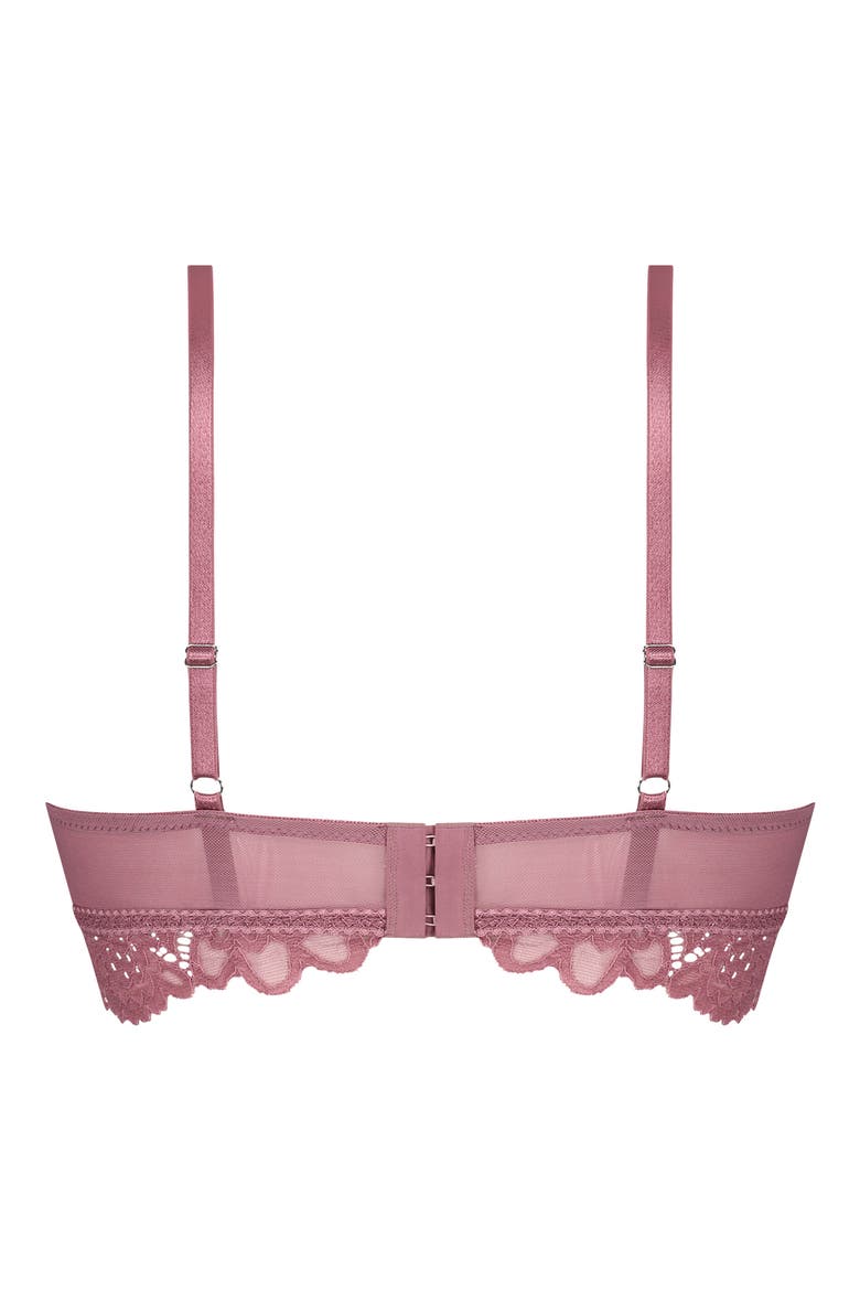 Shiloh Lace Longline Bra, Alternate, color, WISTFUL MAUVE