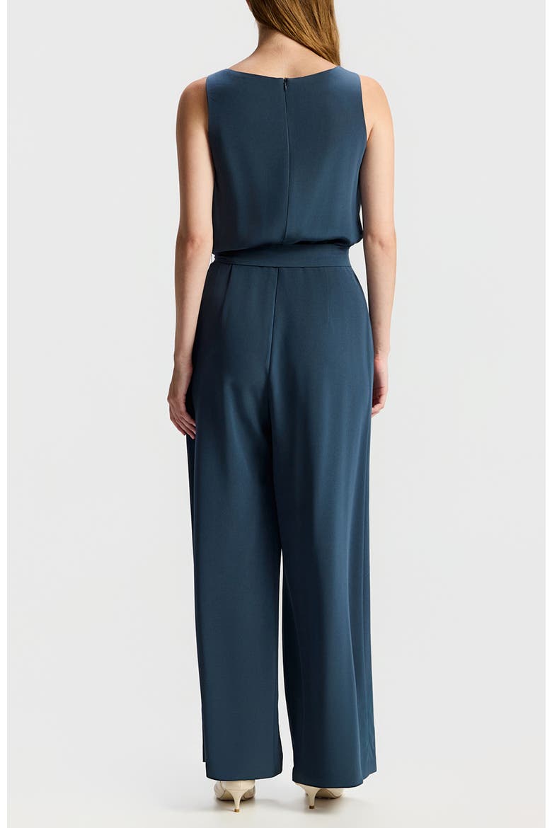 Rita Draped Wide-leg Jumpsuit, Alternate, color, Blue