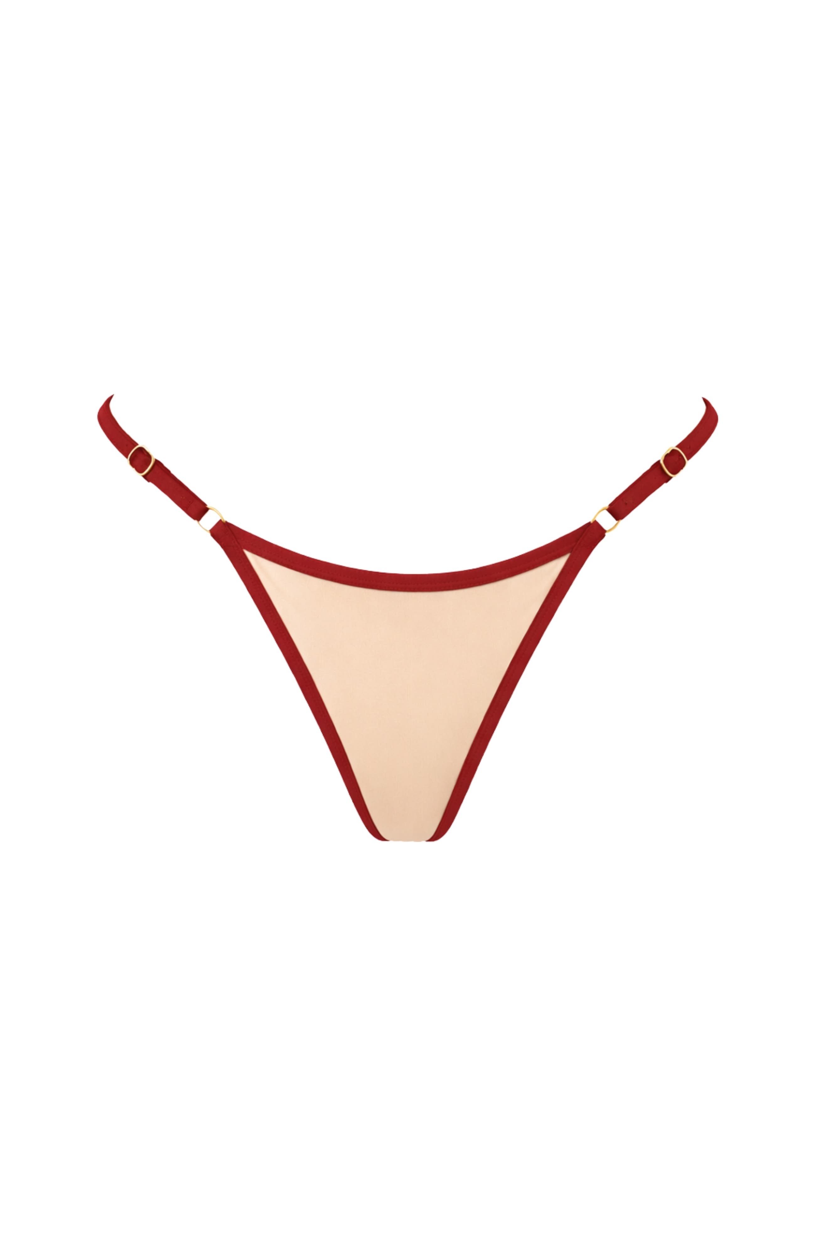 Red and Beige