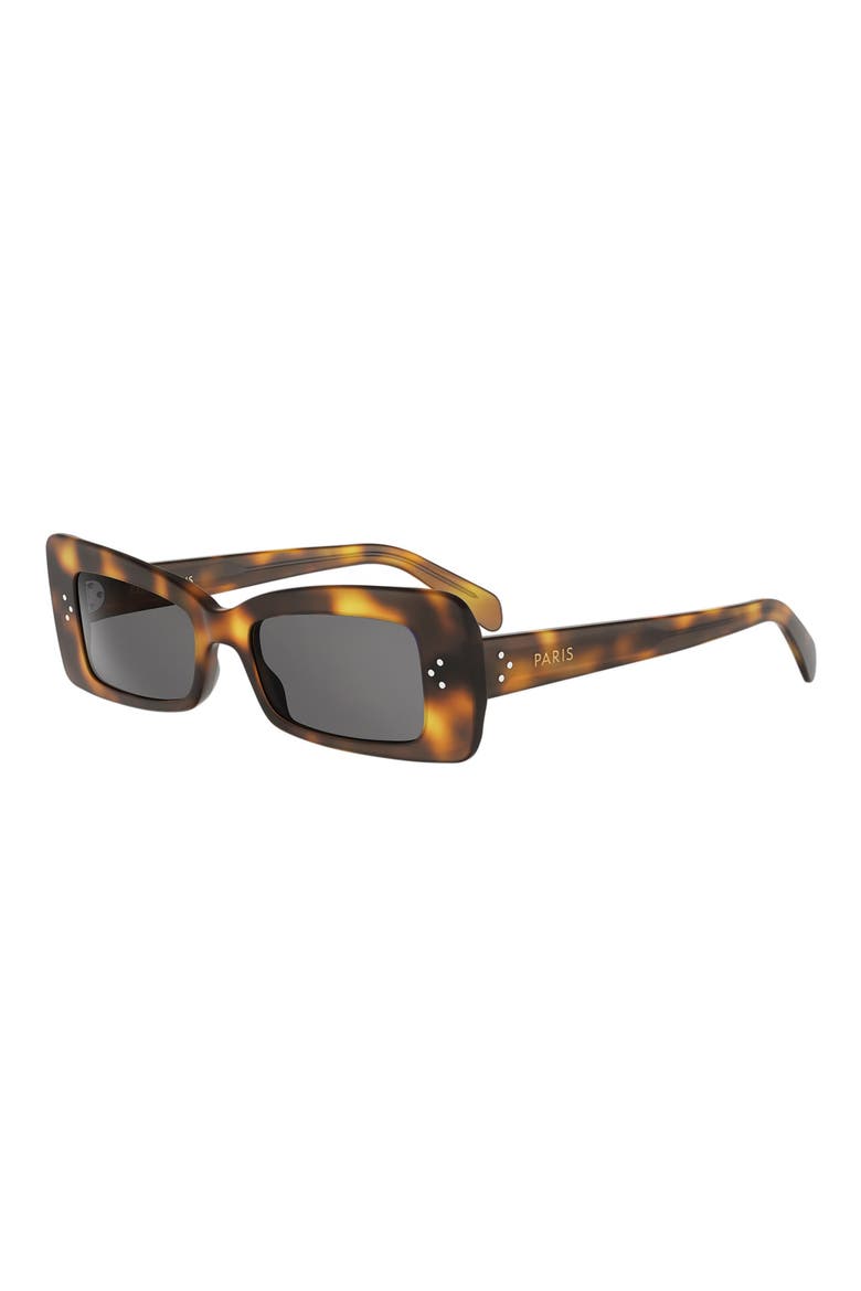 52mm Rectangular Sunglasses, Alternate, color, BLONDE HAVANA / SMOKE
