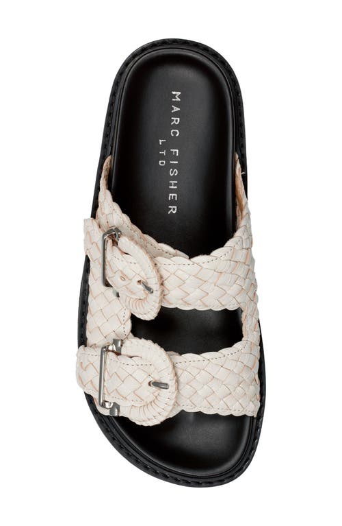 Marc Fisher Ltd Auggie Two Strap Sandal In White