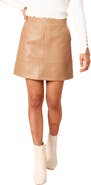 Petal & Pup Carly Faux Leather Miniskirt