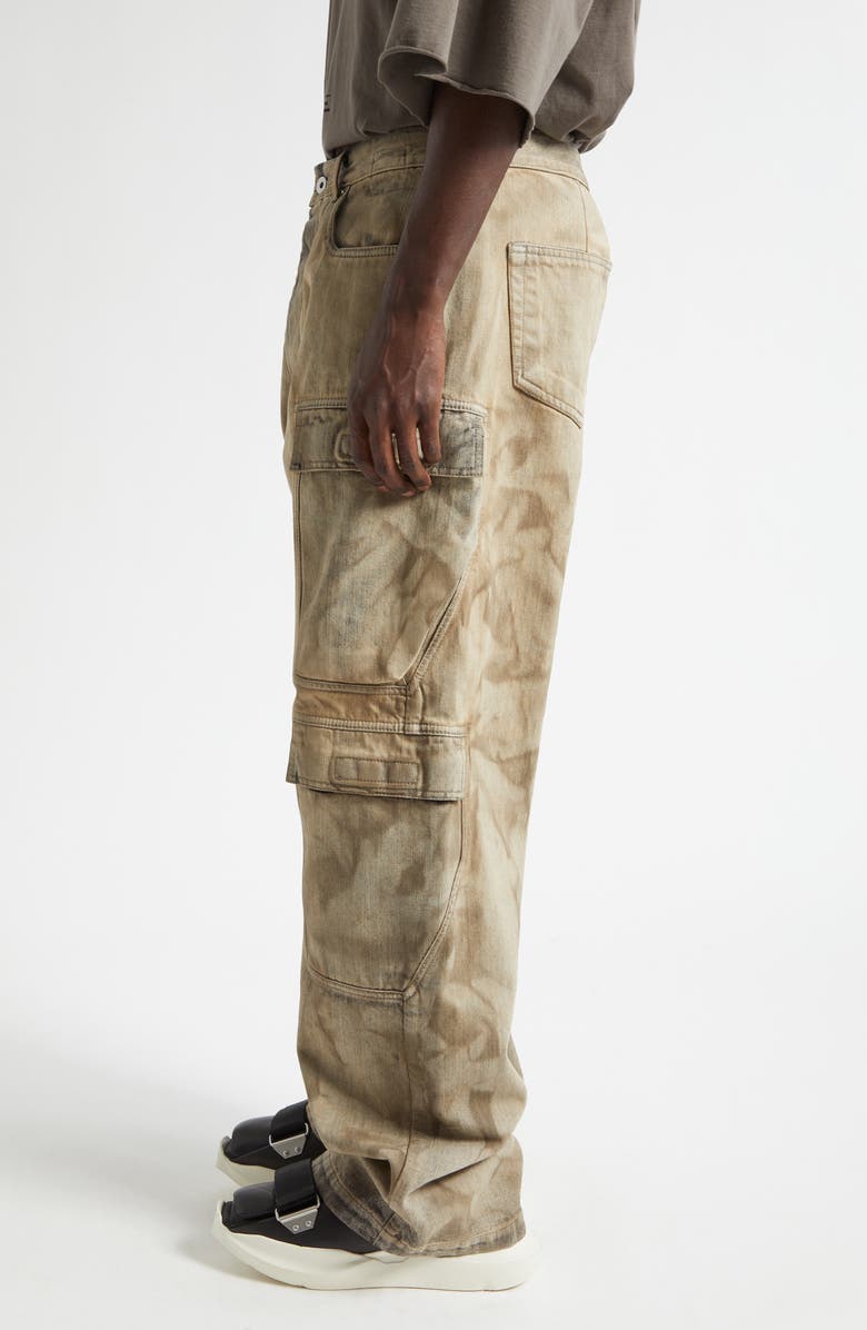 Rick Owens DRKSHDW Double Cargo Jeans, Alternate, color, Dust