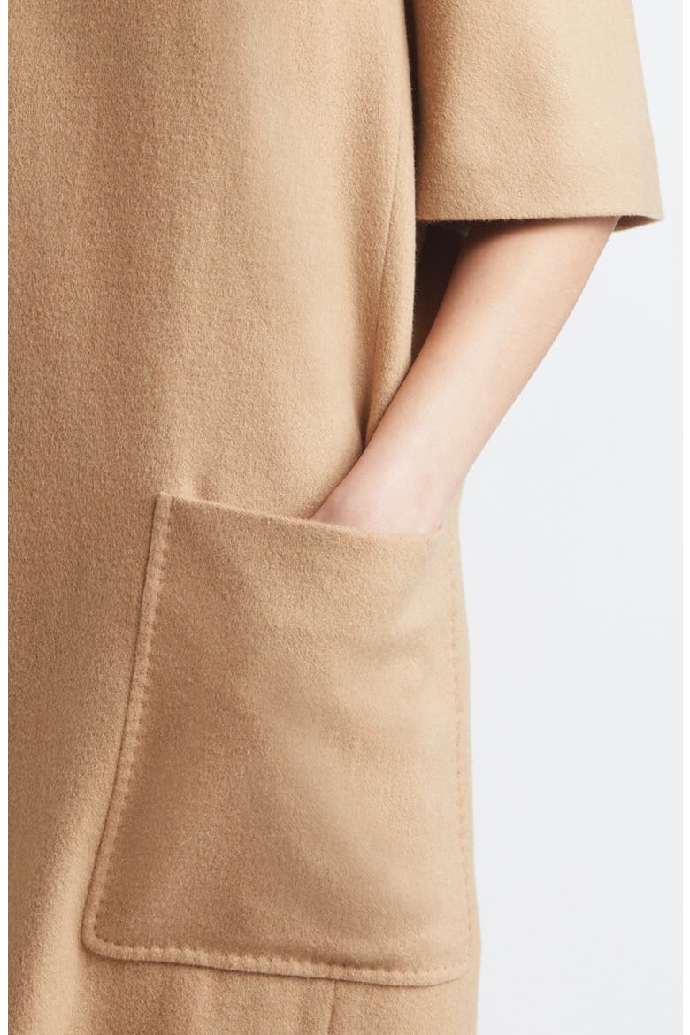 Patch Pocket Camel Hair Shift Dress, Alternate, color, CAMEL