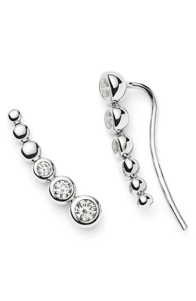 Missoma Tennis Ear Crawlers, Alternate, color, Silver