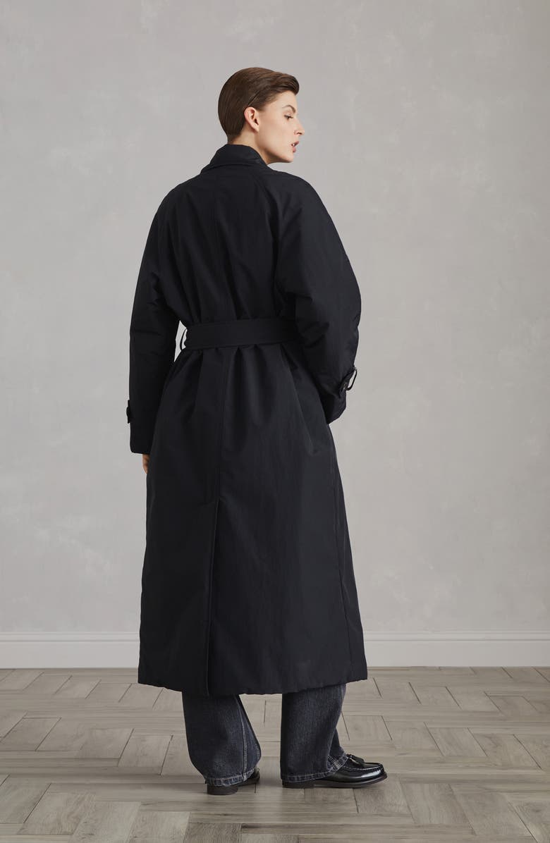 Brunello Cucinelli Trenchcoat with Shiny Cuff Details, Alternate, color, 