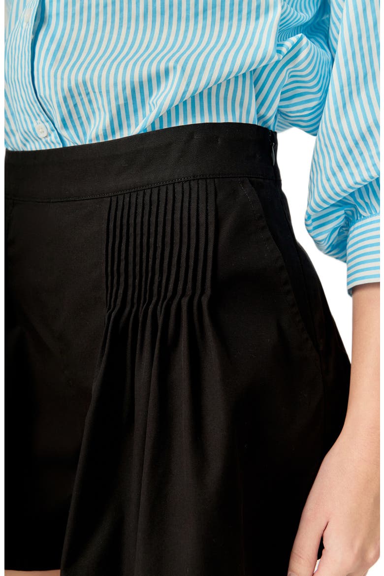Stripe Puff Sleeve Button-Up Shirt, Alternate, color, POWDER BLUE