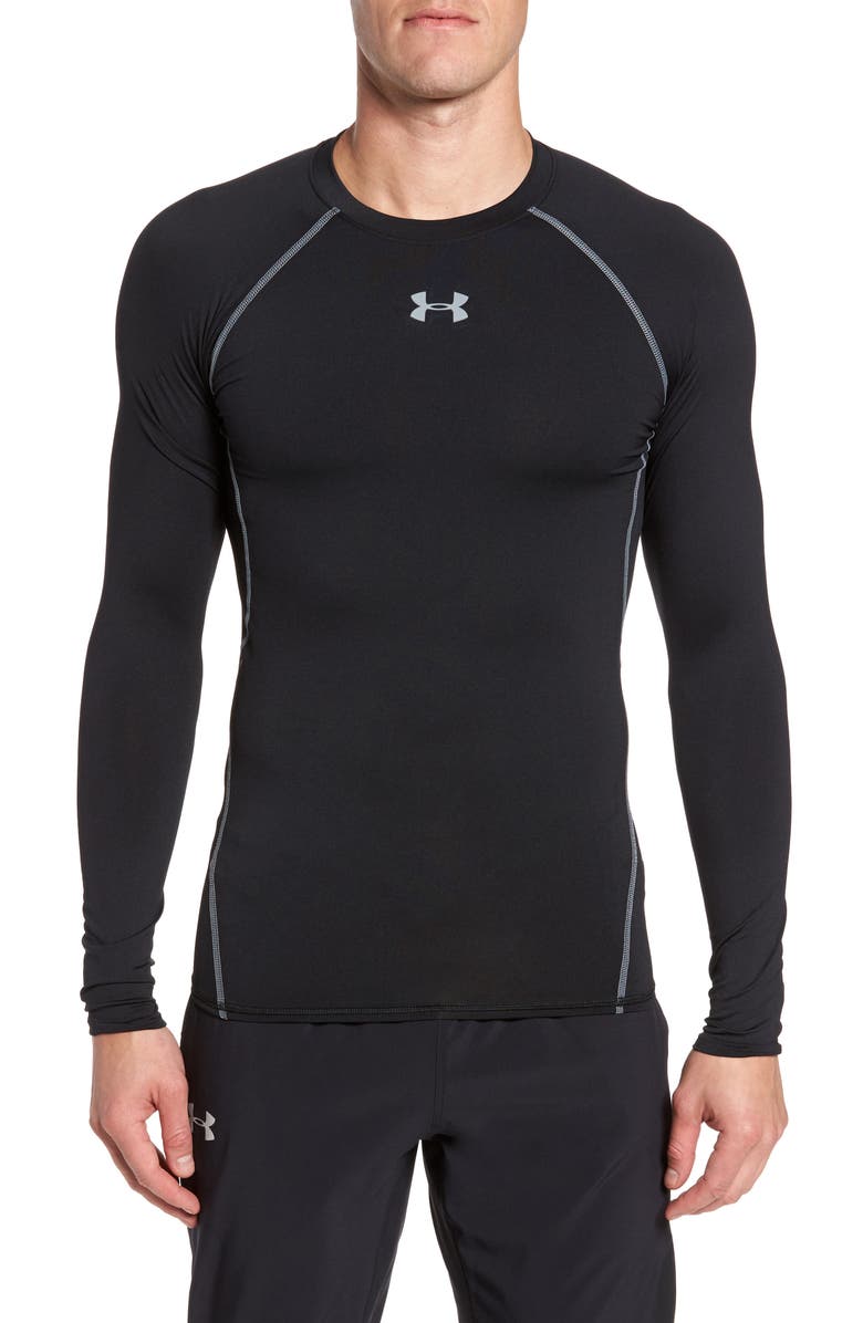 Under Armour HeatGear<sup>®</sup> Compression Fit Long Sleeve T-Shirt, Main, color, 