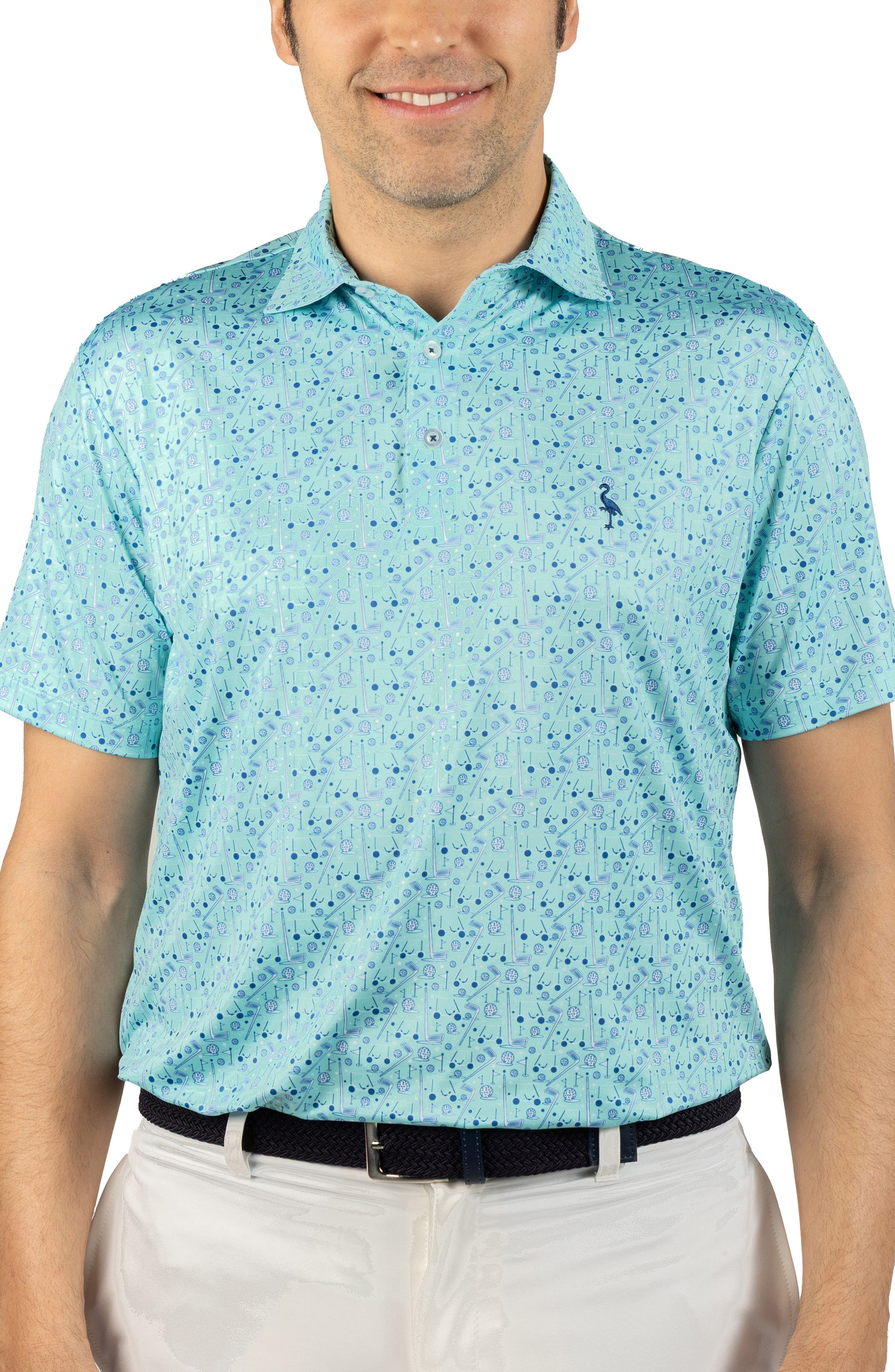 Hole in One Print Performance Polo - image 3
