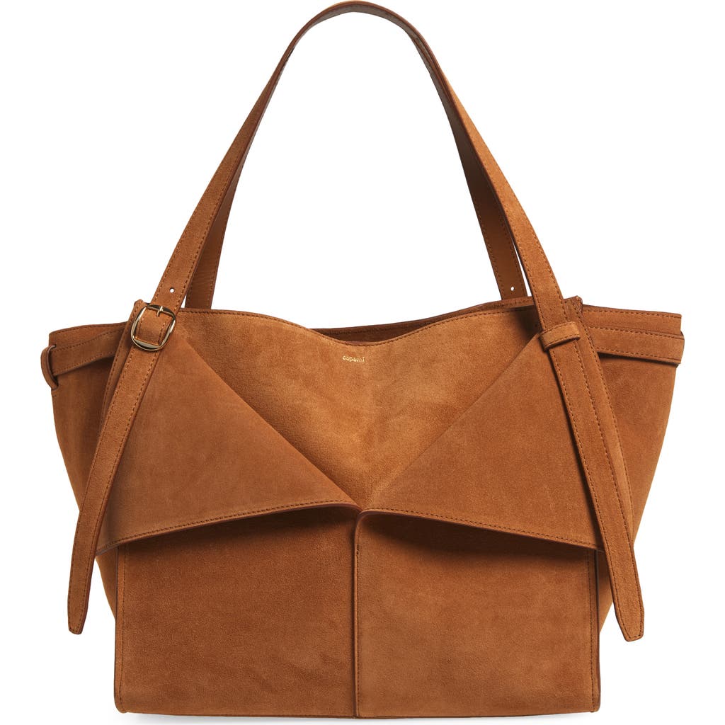 COPERNI COPERNI CABAS SUEDE BELTED TOTE