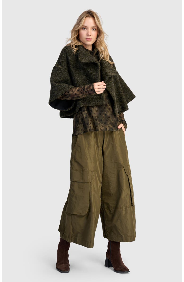 Alembika Capulet Crop Jacket, Alternate, color, Khaki