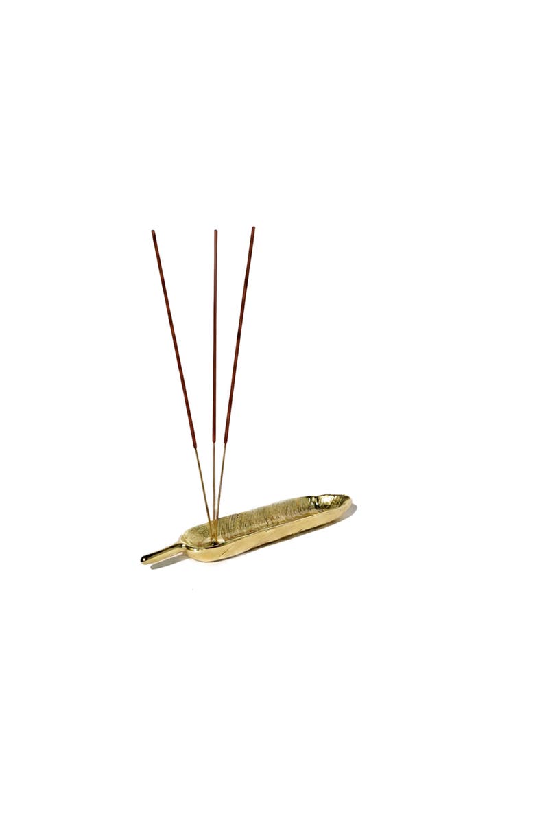 Lunares Feather Incense Holder, Main, color, 