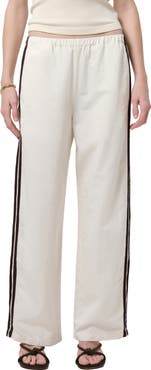 Citizens of Humanity Aurora Side Stripe Cotton & Linen Track Pants