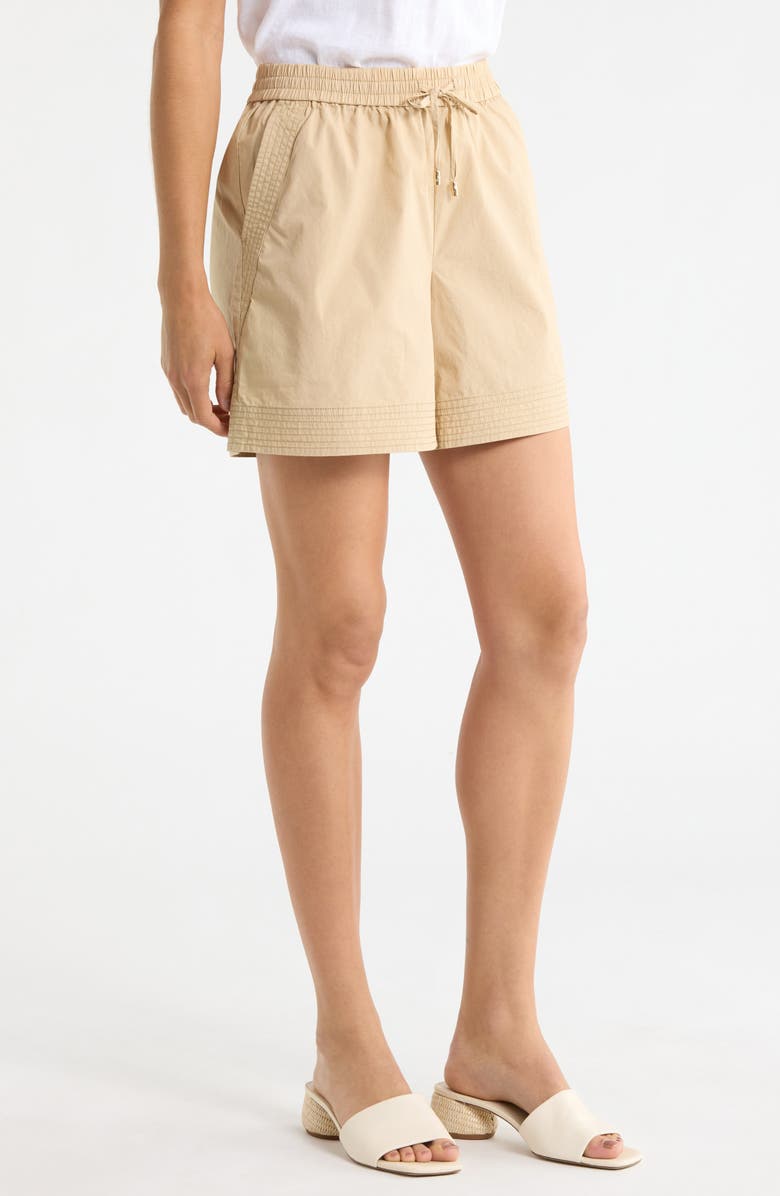 Tommy Bahama Cotton Poplin Drawstring Shorts, Alternate, color, Tanned