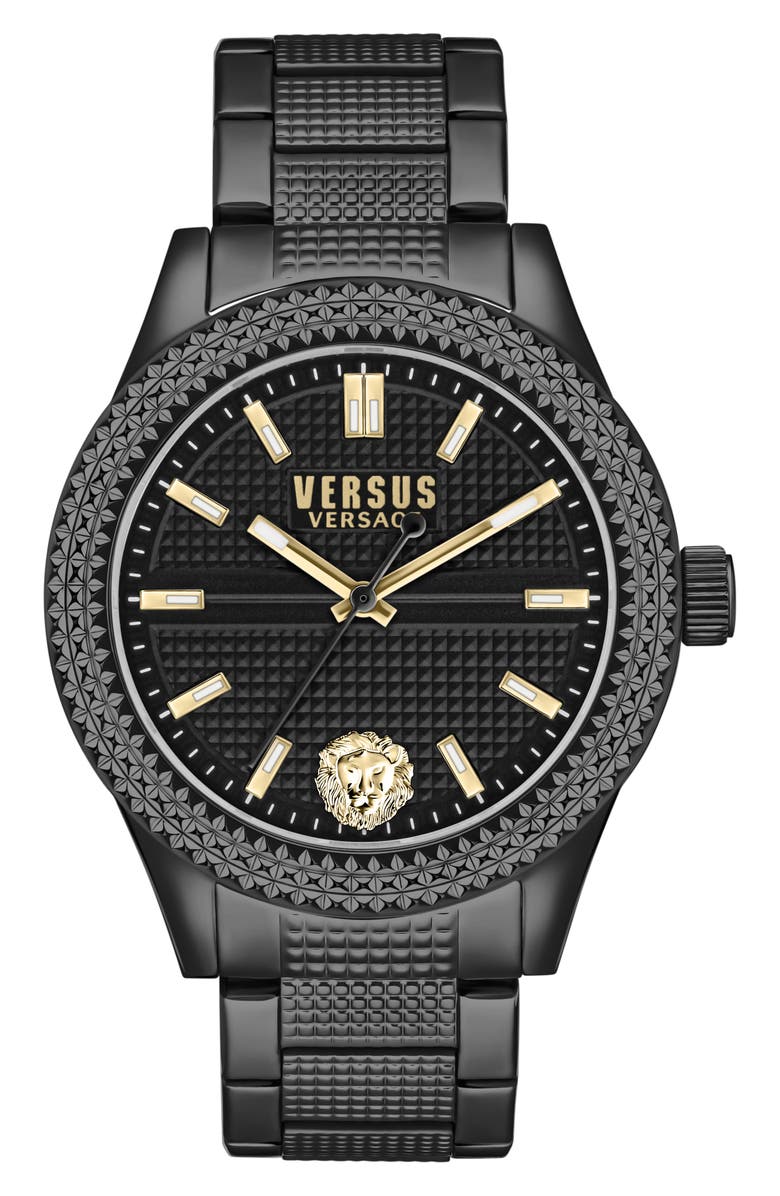 VERSUS Versace Bayside Bracelet Watch, 38mm, Main, color, Ip Black