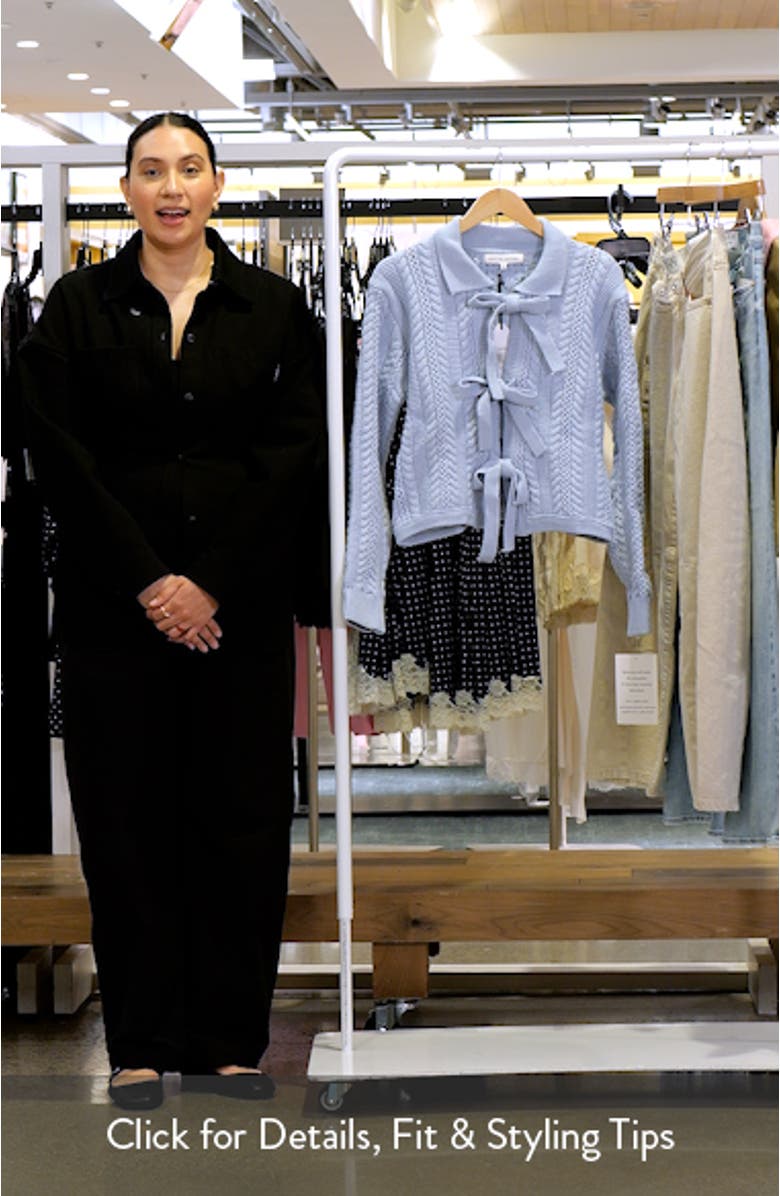 Cable Bow Cardigan, sales video thumbnail