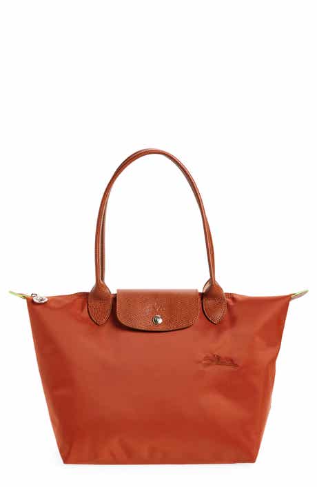 Longchamp Medium Le Pliage Green Recycled Canvas Shoulder Tote Bag