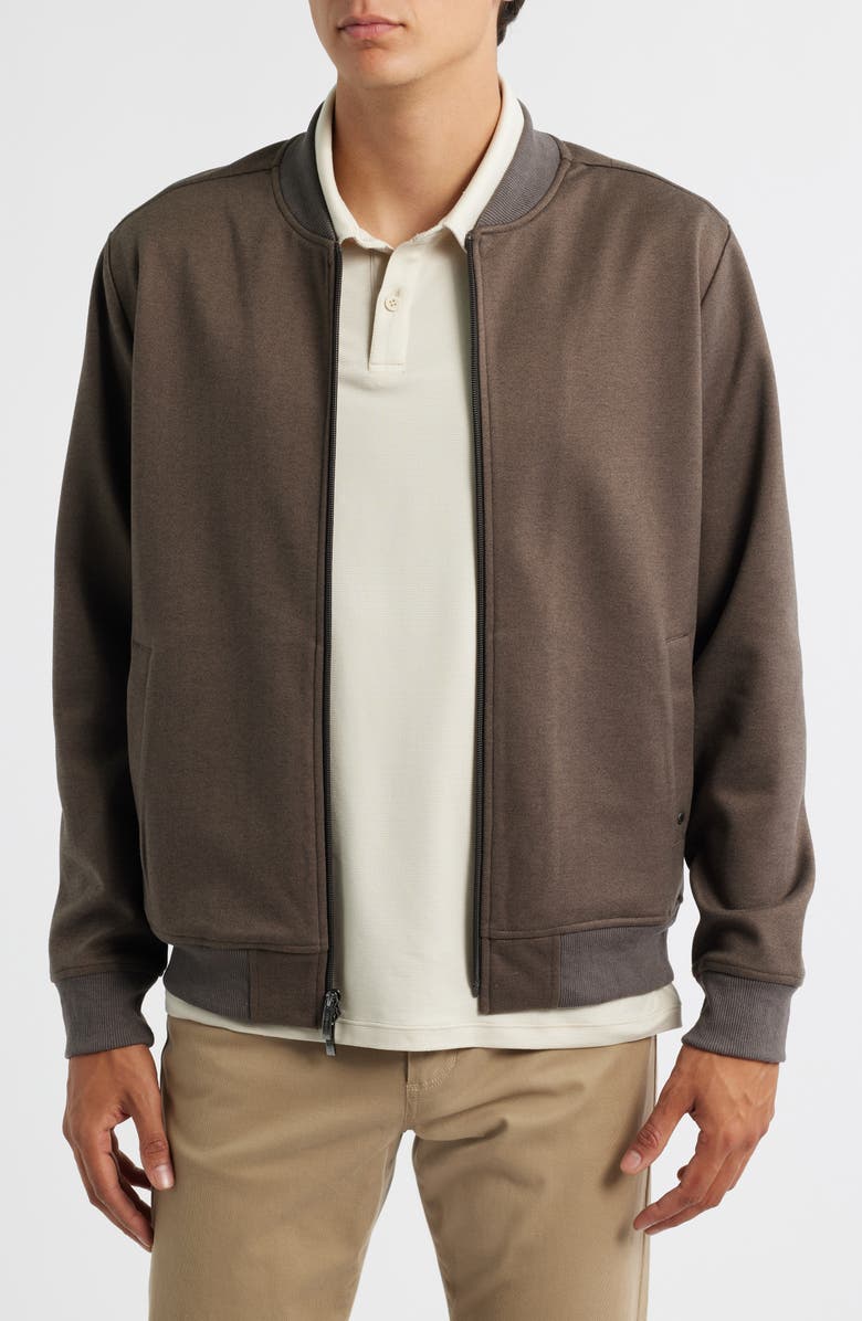 Robert Barakett Patricio Lightweight Bomber Jacket, Main, color, Brown
