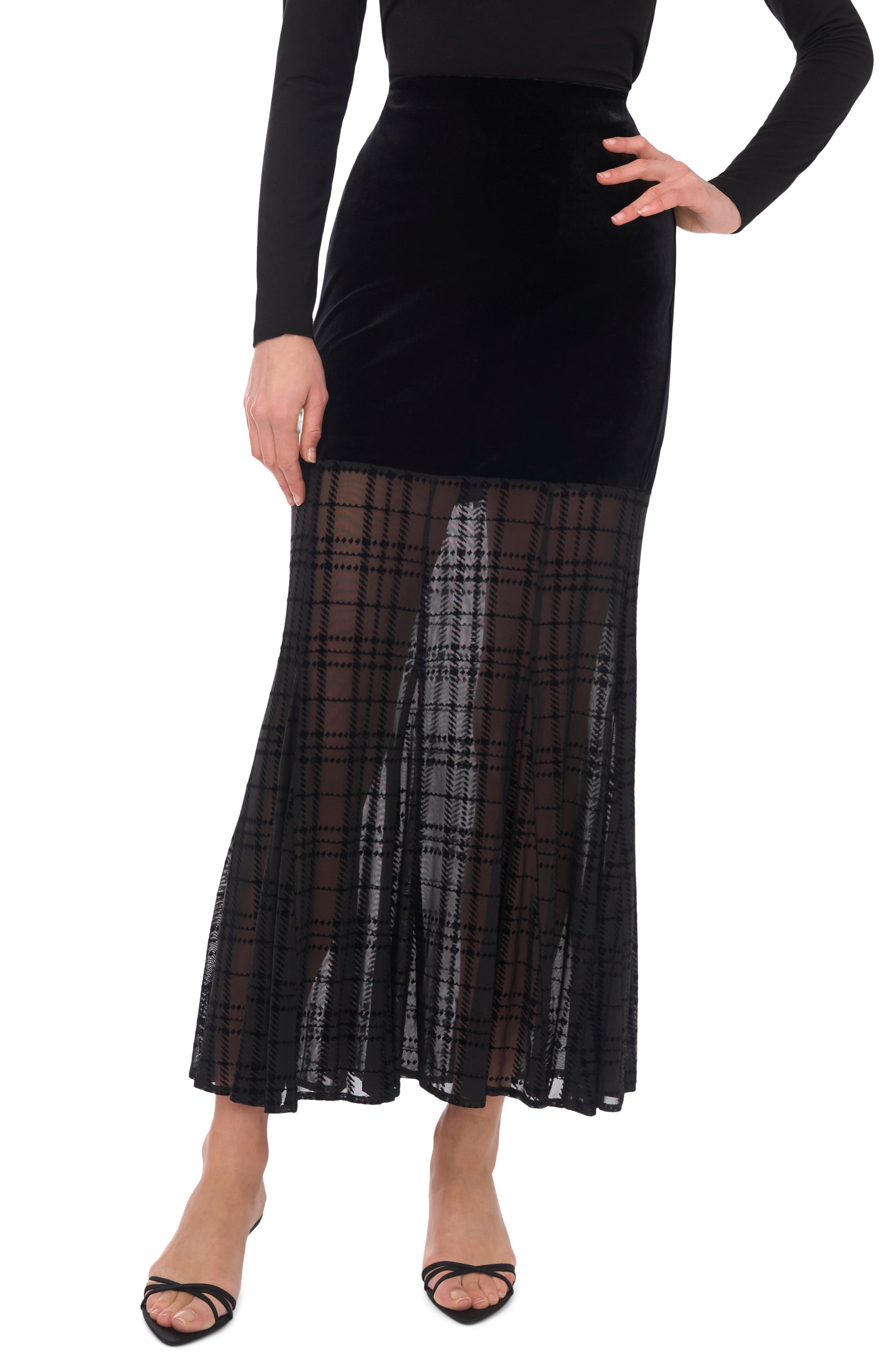 Parker Mesh Bottom Long Skirt