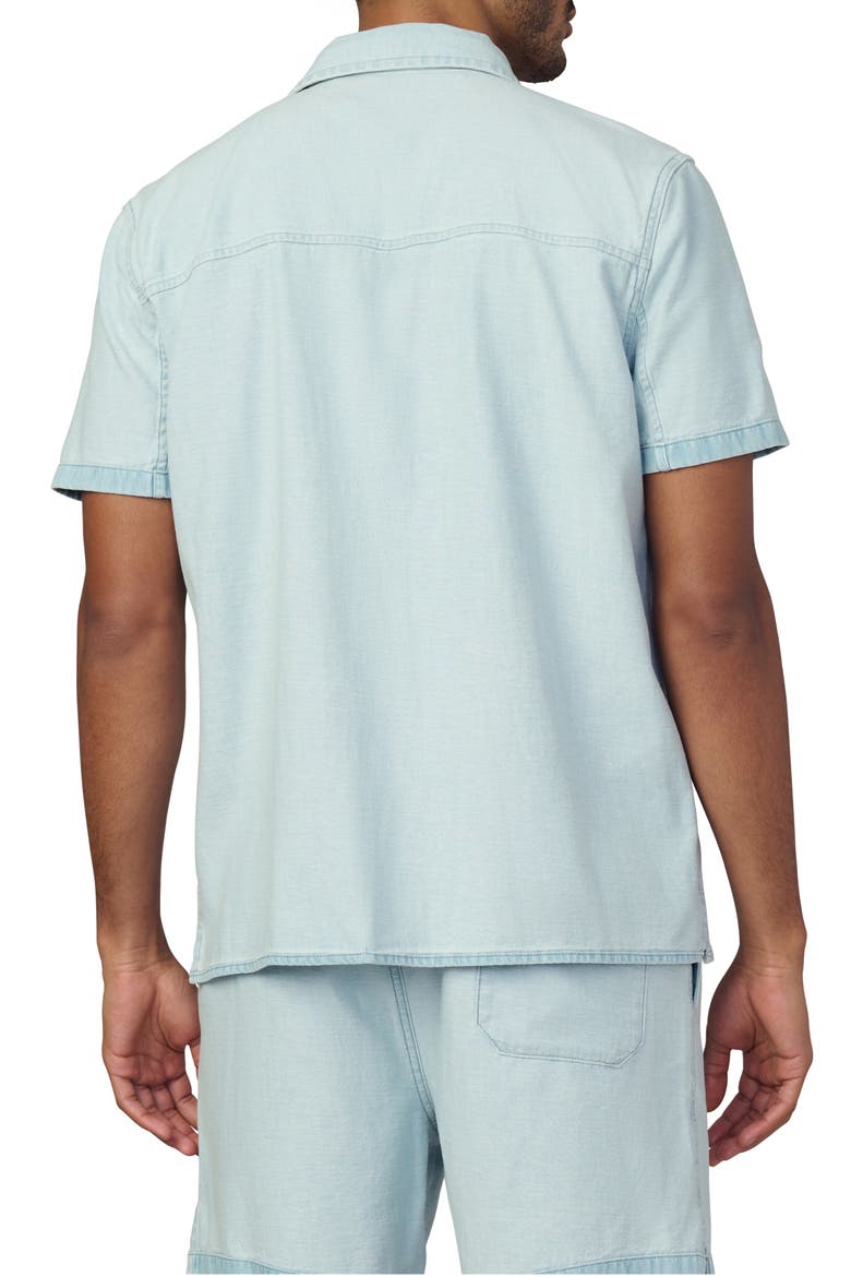 Reverse Chambray Camp Shirt, Alternate, color, SUMMER FADE