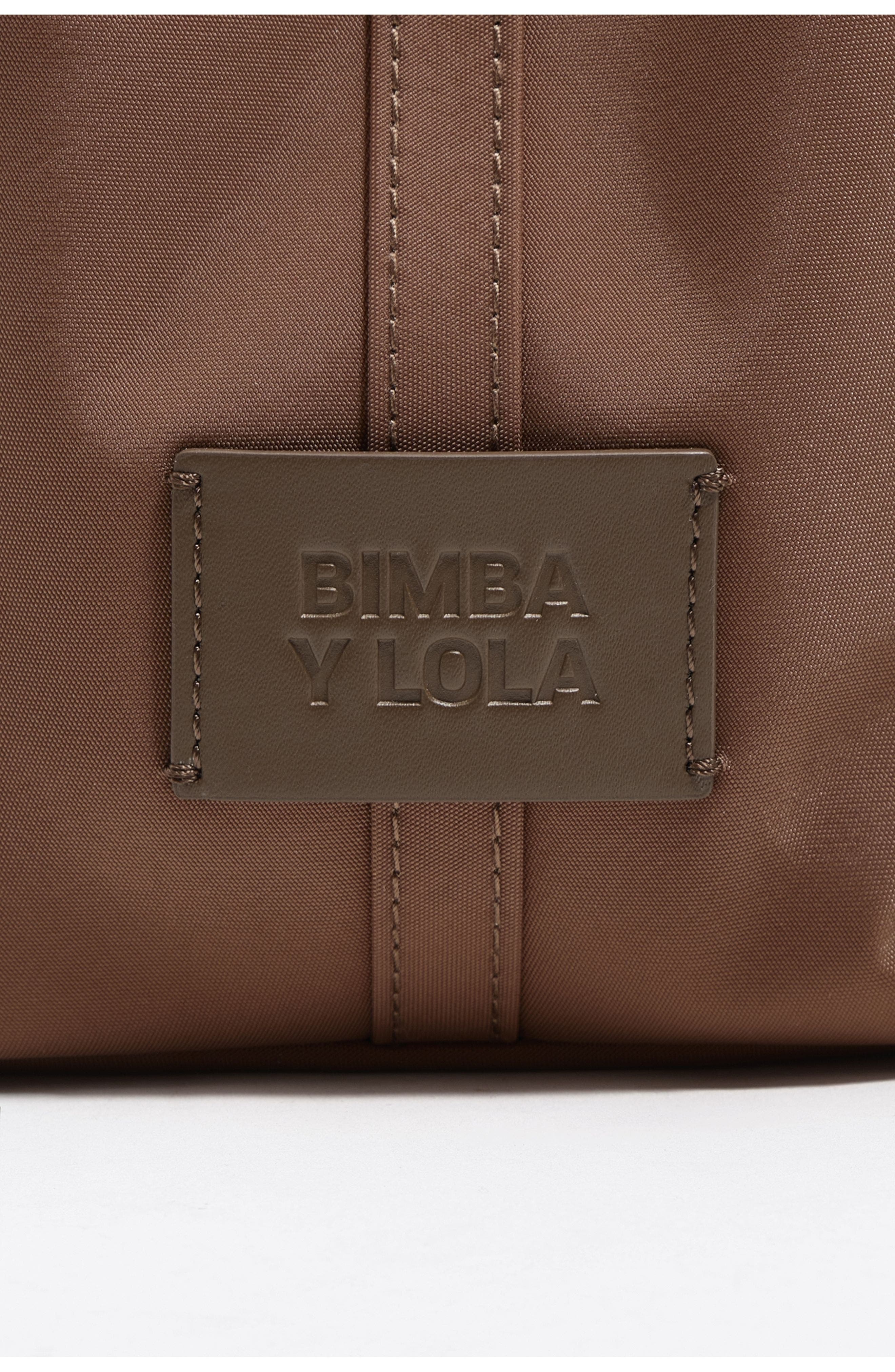 Bimba y Lola Medium Nougat Nylon Chihuahua Bag, Alternate, color, Nougat